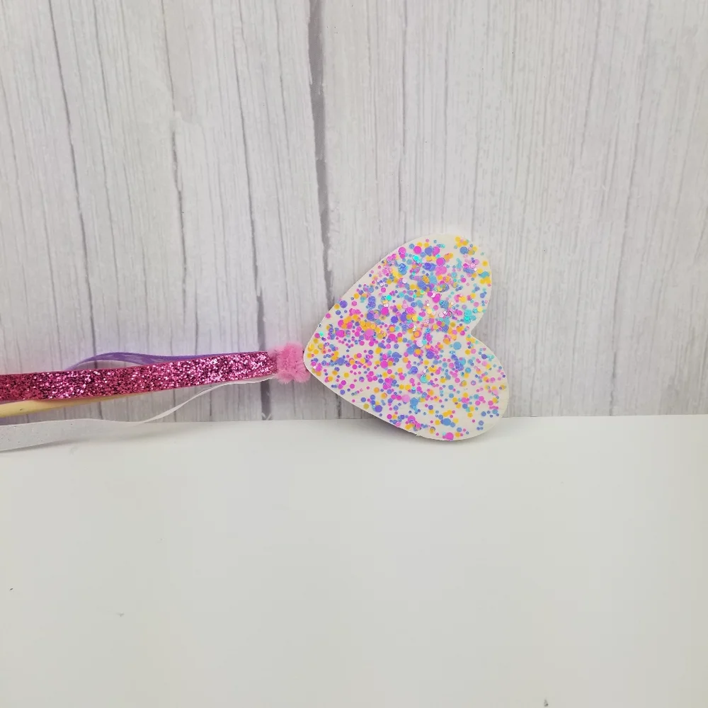 Handmade white glitter